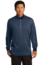 Nike Dri-FIT 1/2-Zip Cover-Up. - Midnight Navy Heather/ Midnight Navy
