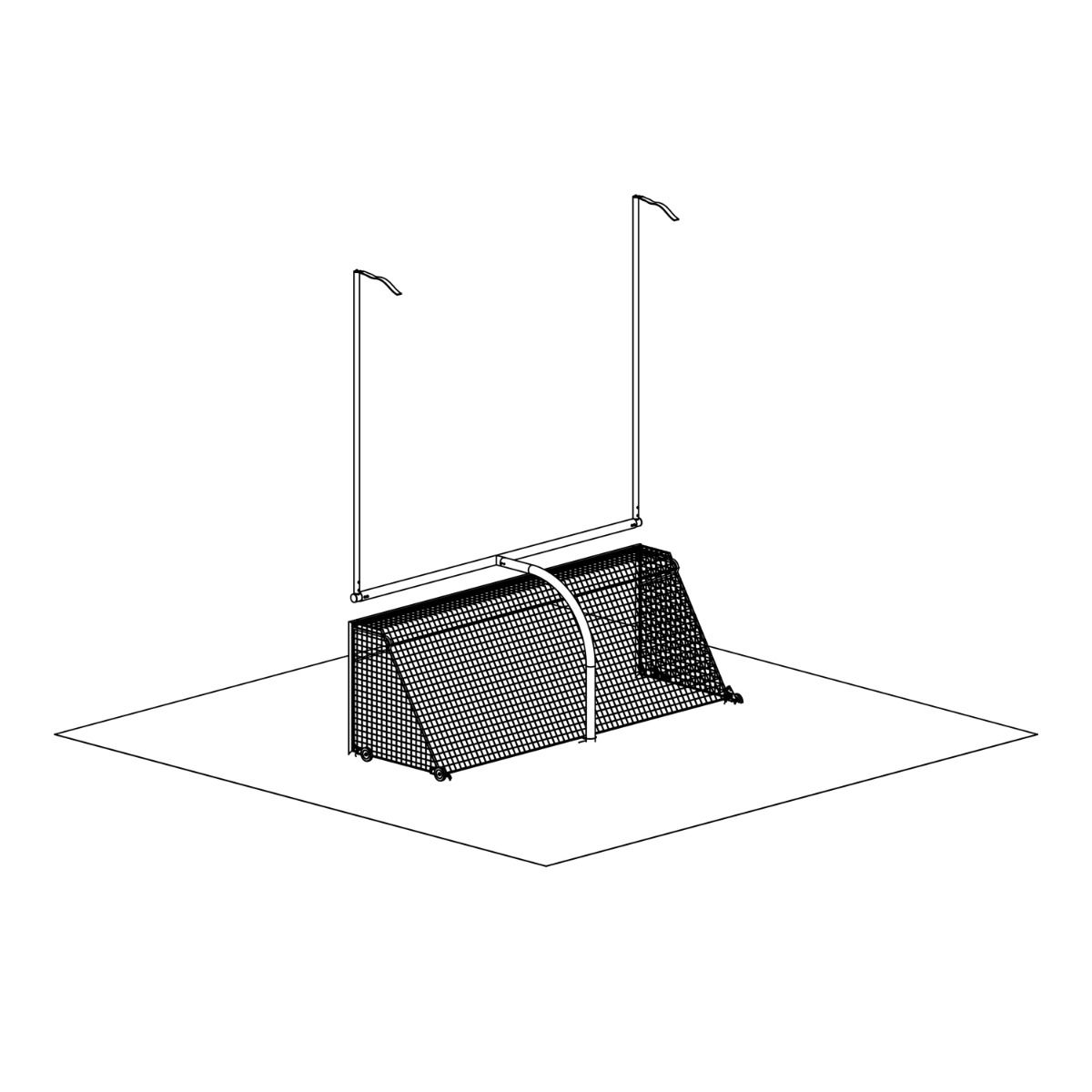 Gill U90 Premier Soccer Goals; 8' X 24' X 8'