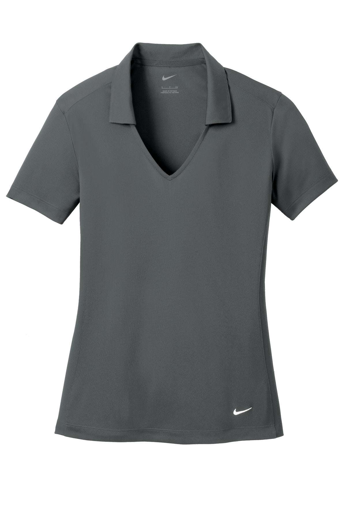 Nike Women's Dri-FIT Vertical Mesh Polo. - Anthracite