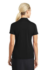 Nike Women's Dri-FIT Vertical Mesh Polo. - Black