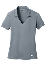 Nike Women's Dri-FIT Vertical Mesh Polo. - Cool Grey