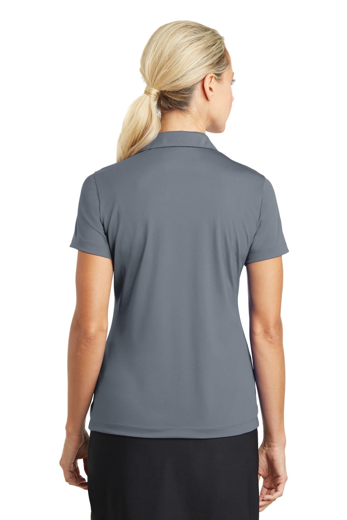 Nike Women's Dri-FIT Vertical Mesh Polo. - Cool Grey