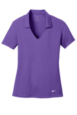 Nike Women's Dri-FIT Vertical Mesh Polo. - Court Purple
