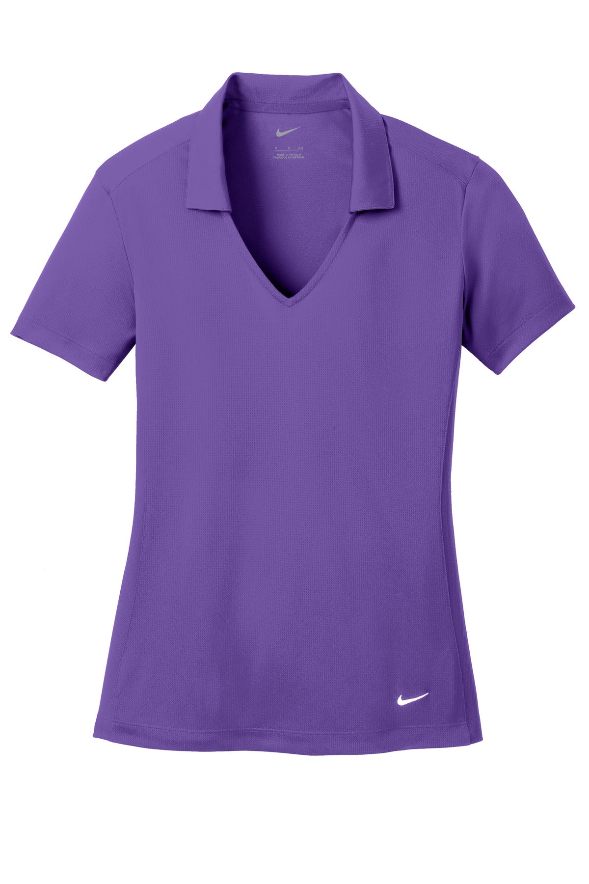 Nike Women's Dri-FIT Vertical Mesh Polo. - Court Purple