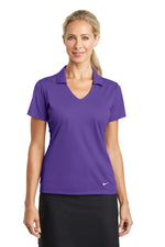 Nike Women's Dri-FIT Vertical Mesh Polo. - Court Purple