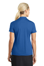 Nike Women's Dri-FIT Vertical Mesh Polo. - Gym Blue