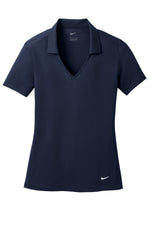 Nike Women's Dri-FIT Vertical Mesh Polo. - Marine