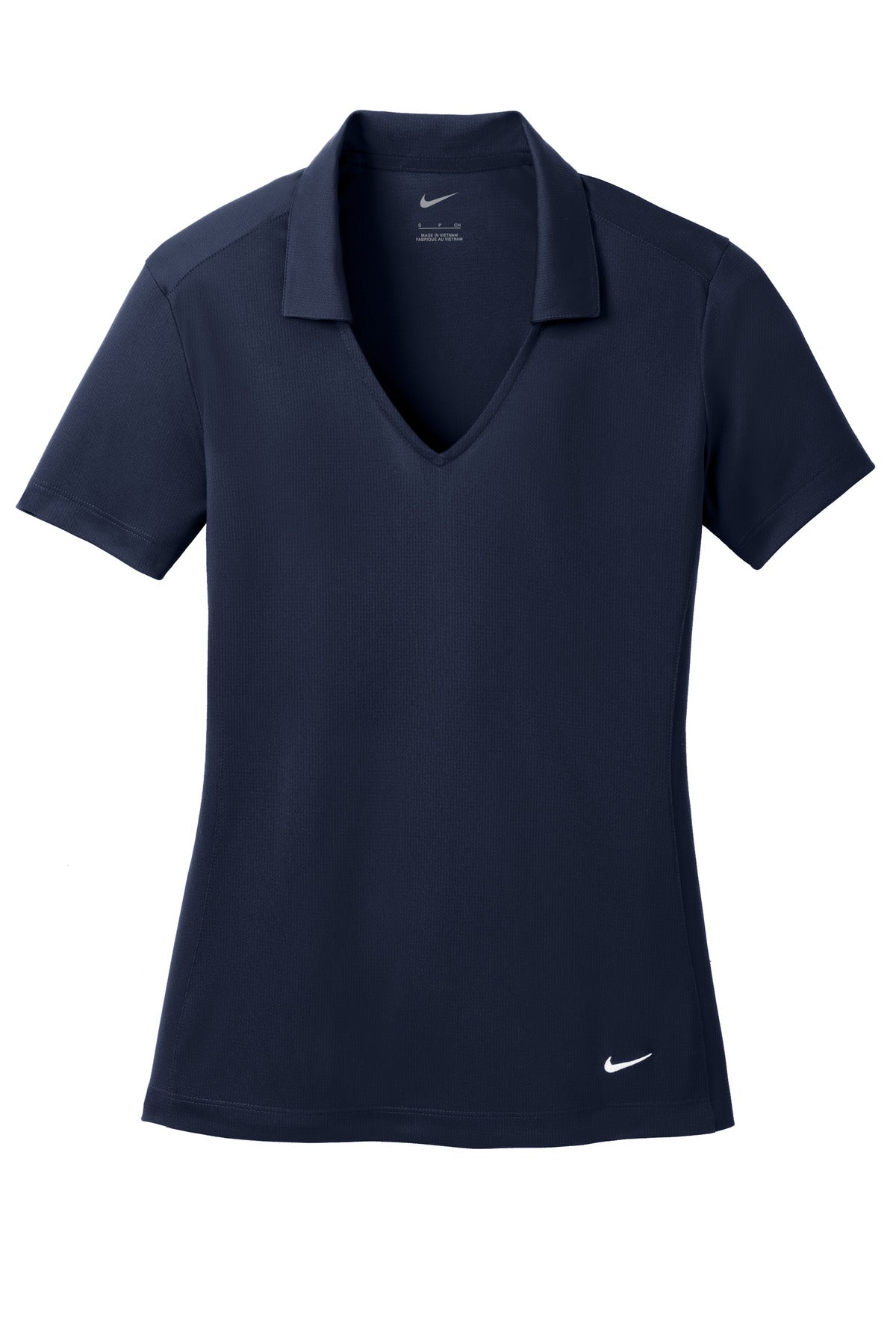 Nike Women's Dri-FIT Vertical Mesh Polo. - Marine