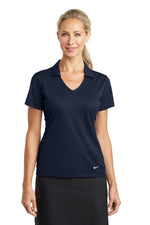 Nike Women's Dri-FIT Vertical Mesh Polo. - Marine