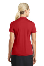 Nike Women's Dri-FIT Vertical Mesh Polo. - University Red