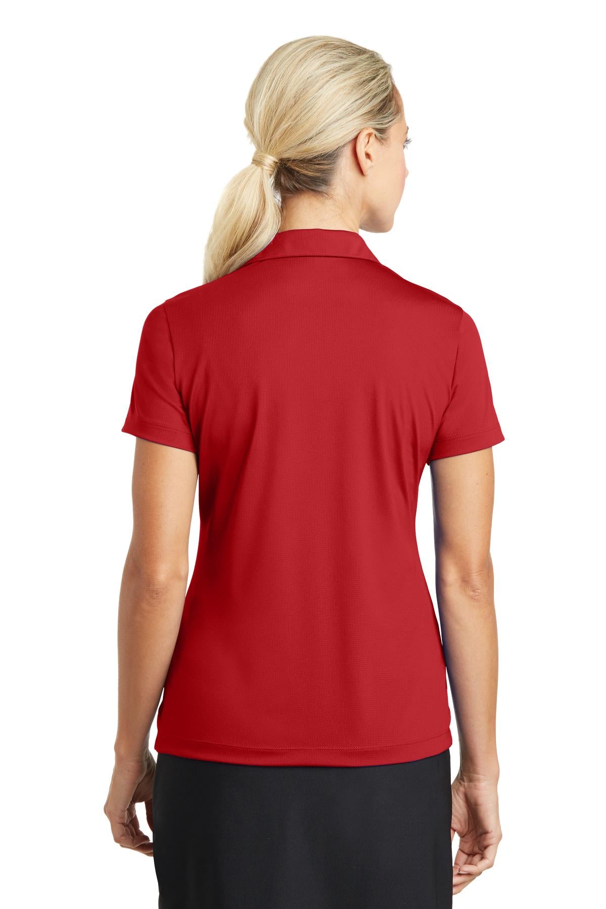 Nike Women's Dri-FIT Vertical Mesh Polo. - University Red