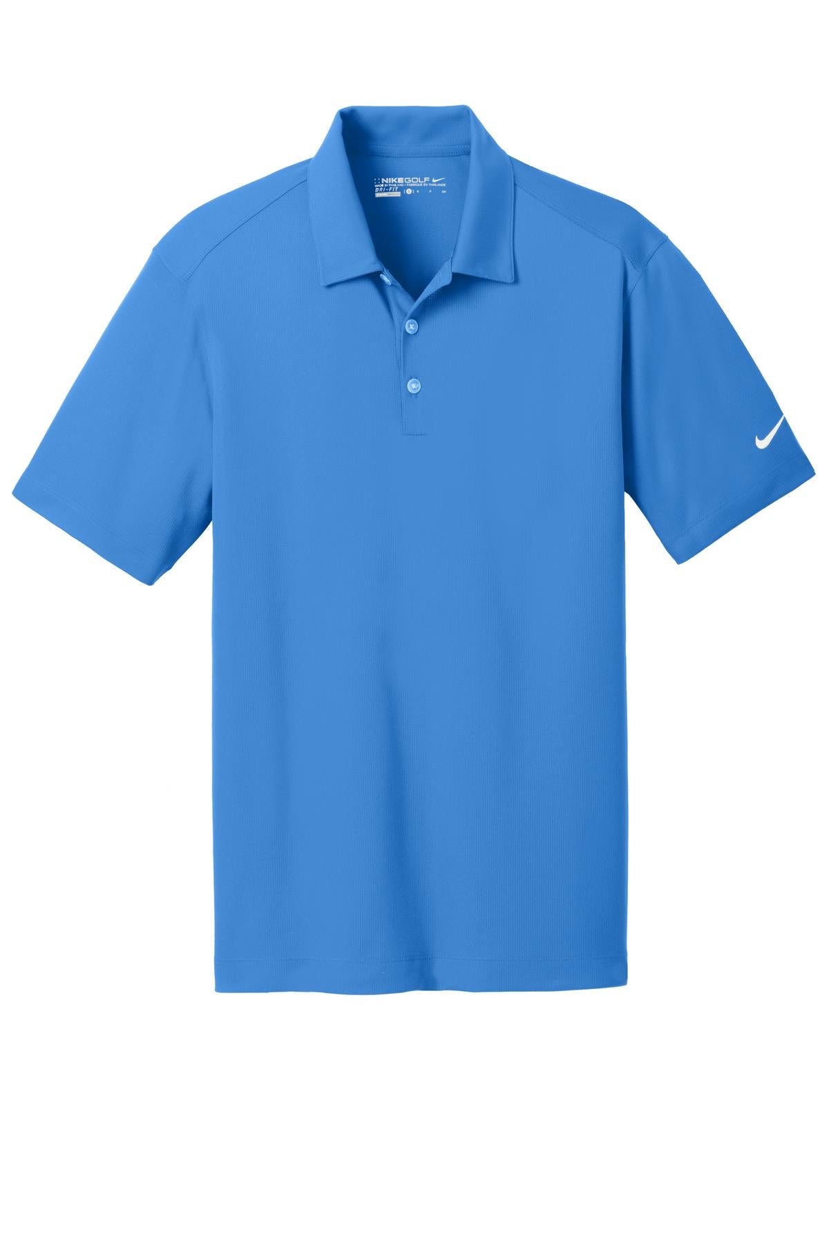Nike Dri-FIT Vertical Mesh Polo. - Brisk Blue