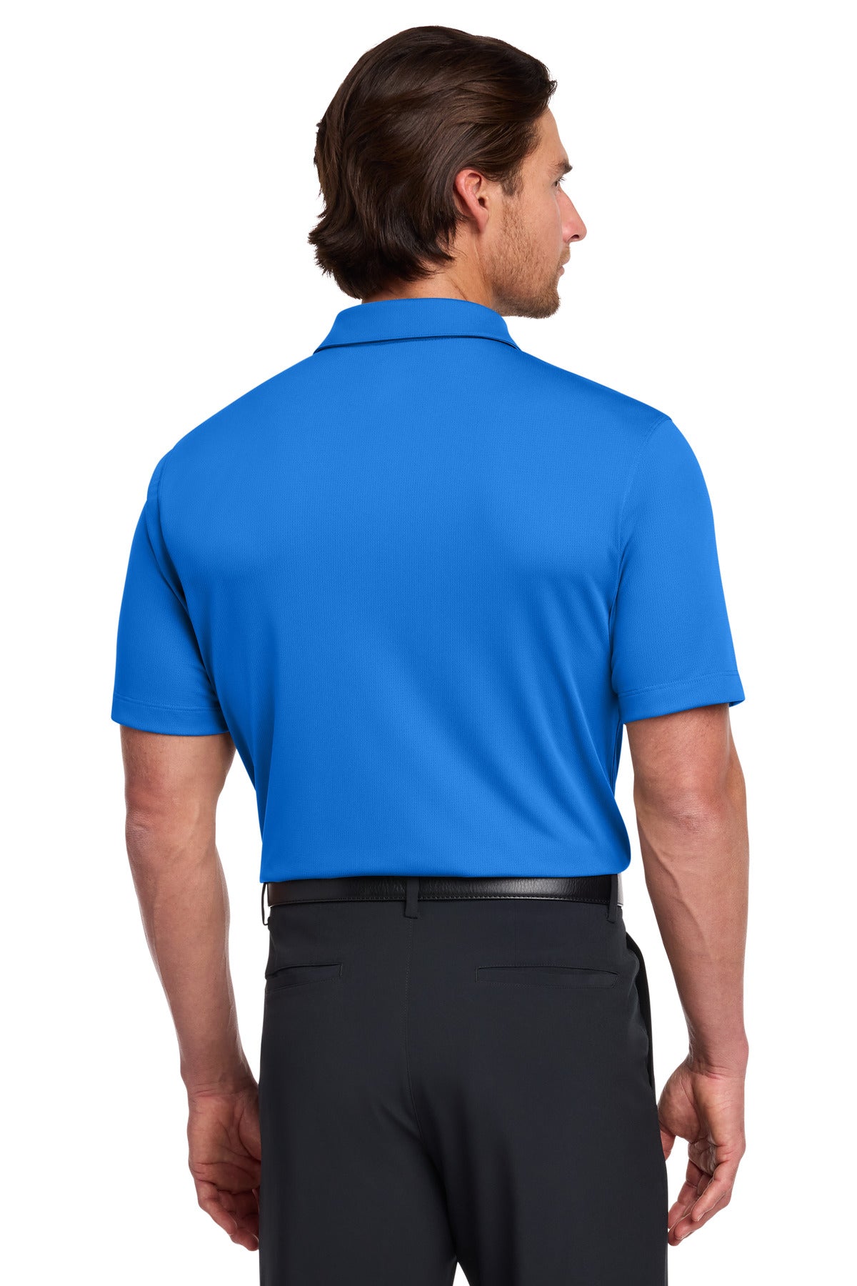Nike Dri-FIT Vertical Mesh Polo. - Brisk Blue