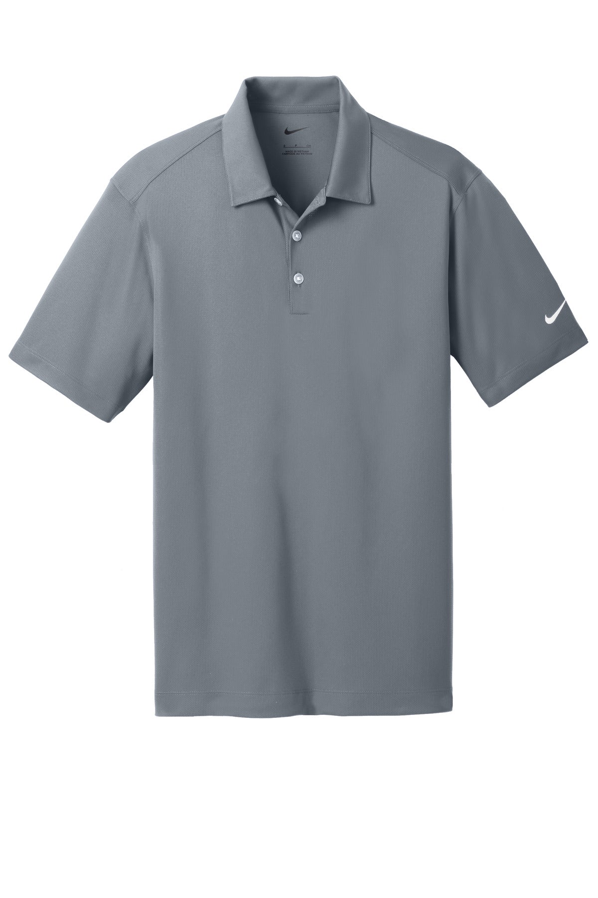 Nike Dri-FIT Vertical Mesh Polo. - Cool Grey