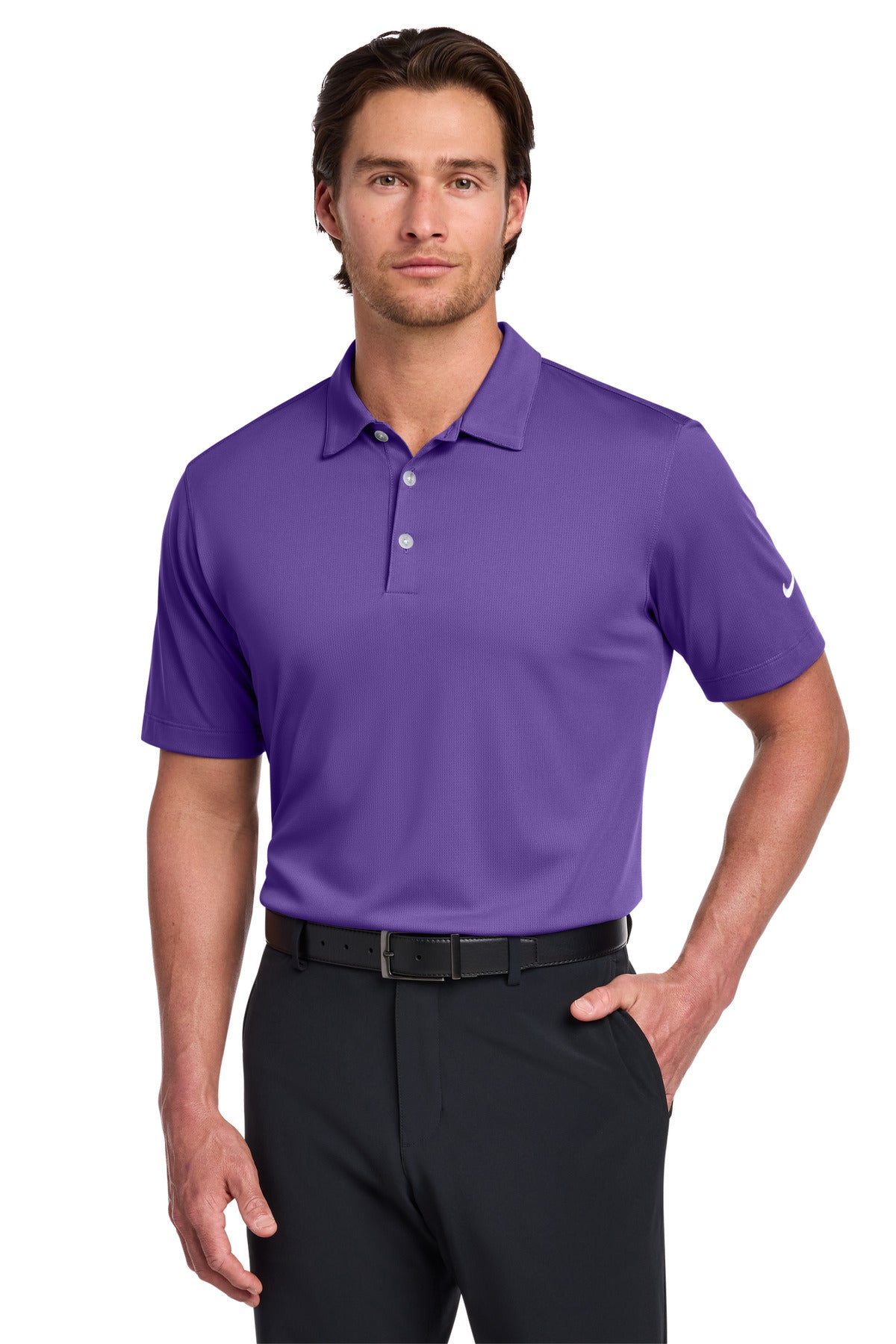Nike Dri-FIT Vertical Mesh Polo. - Court Purple