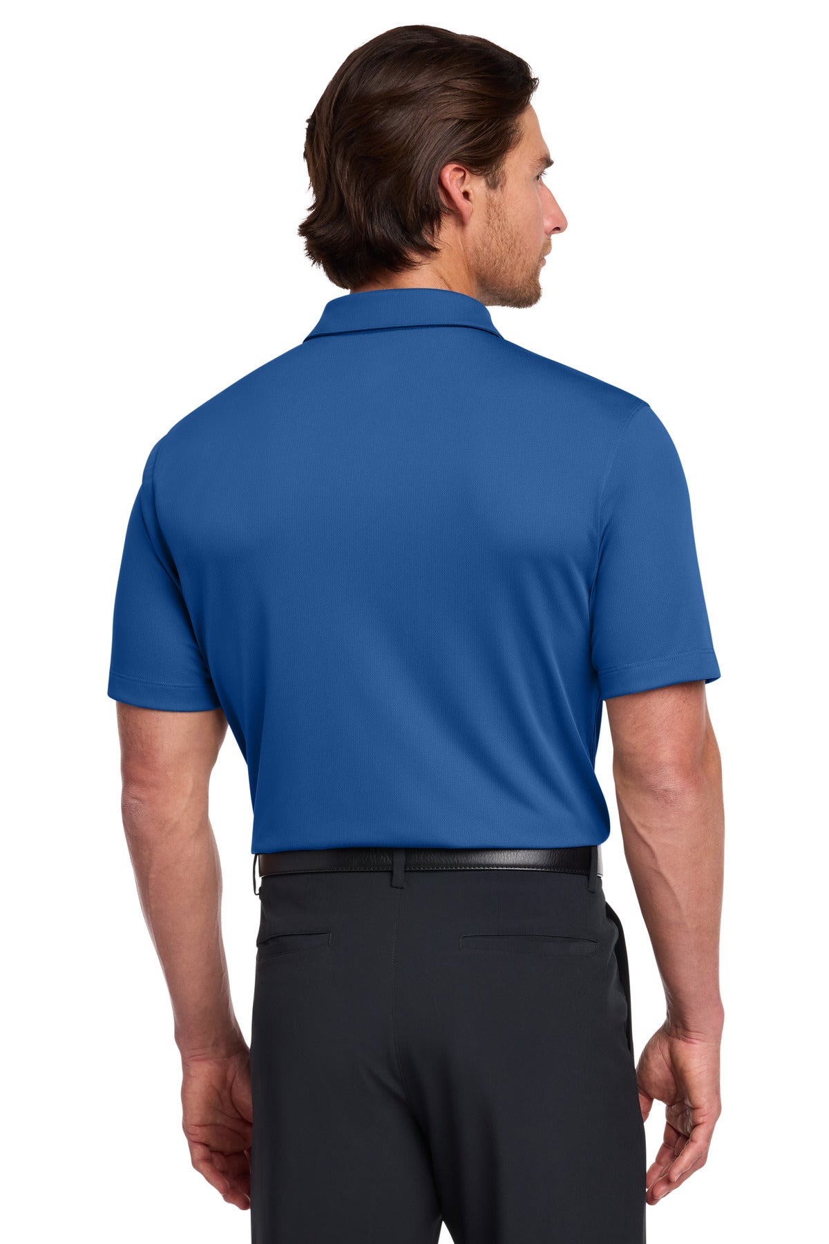Nike Dri-FIT Vertical Mesh Polo. - Gym Blue