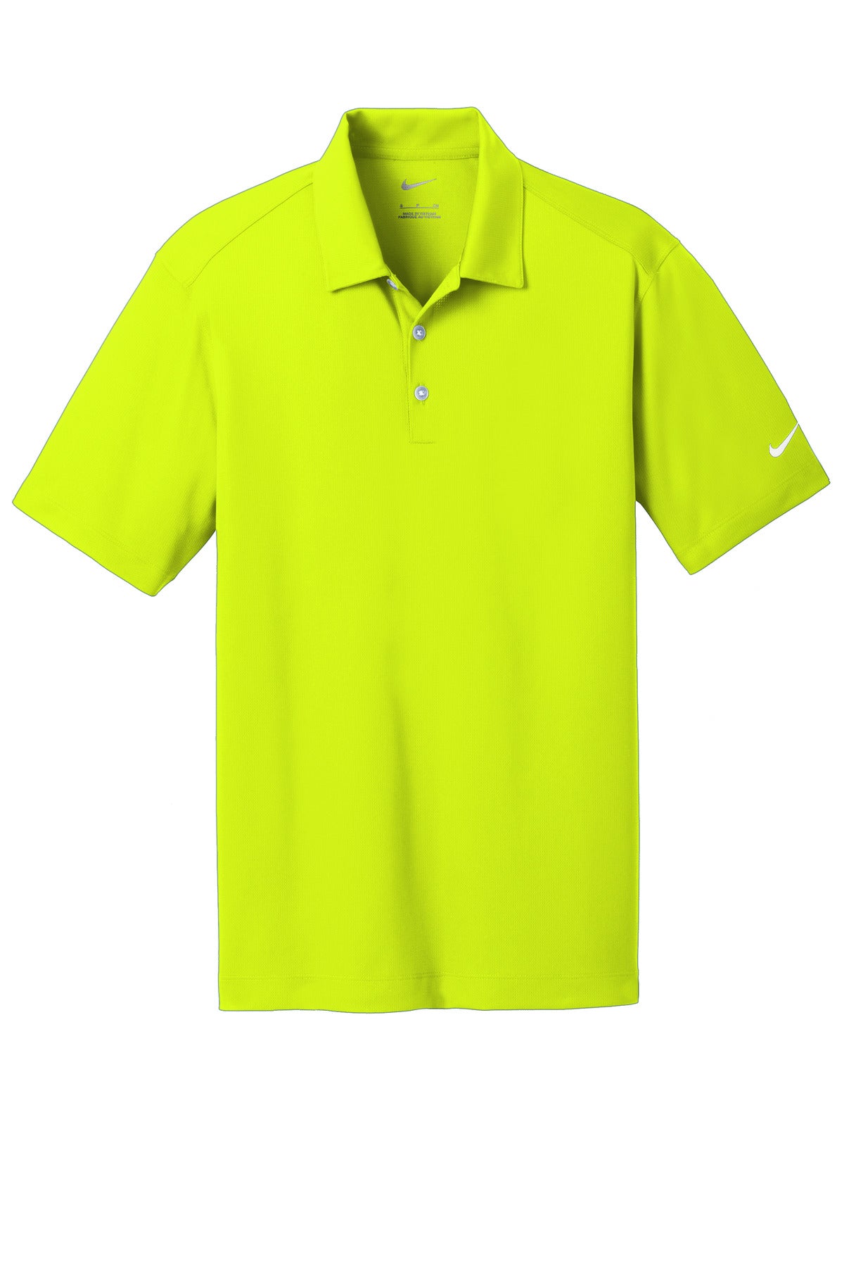 Nike Dri-FIT Vertical Mesh Polo. - Volt