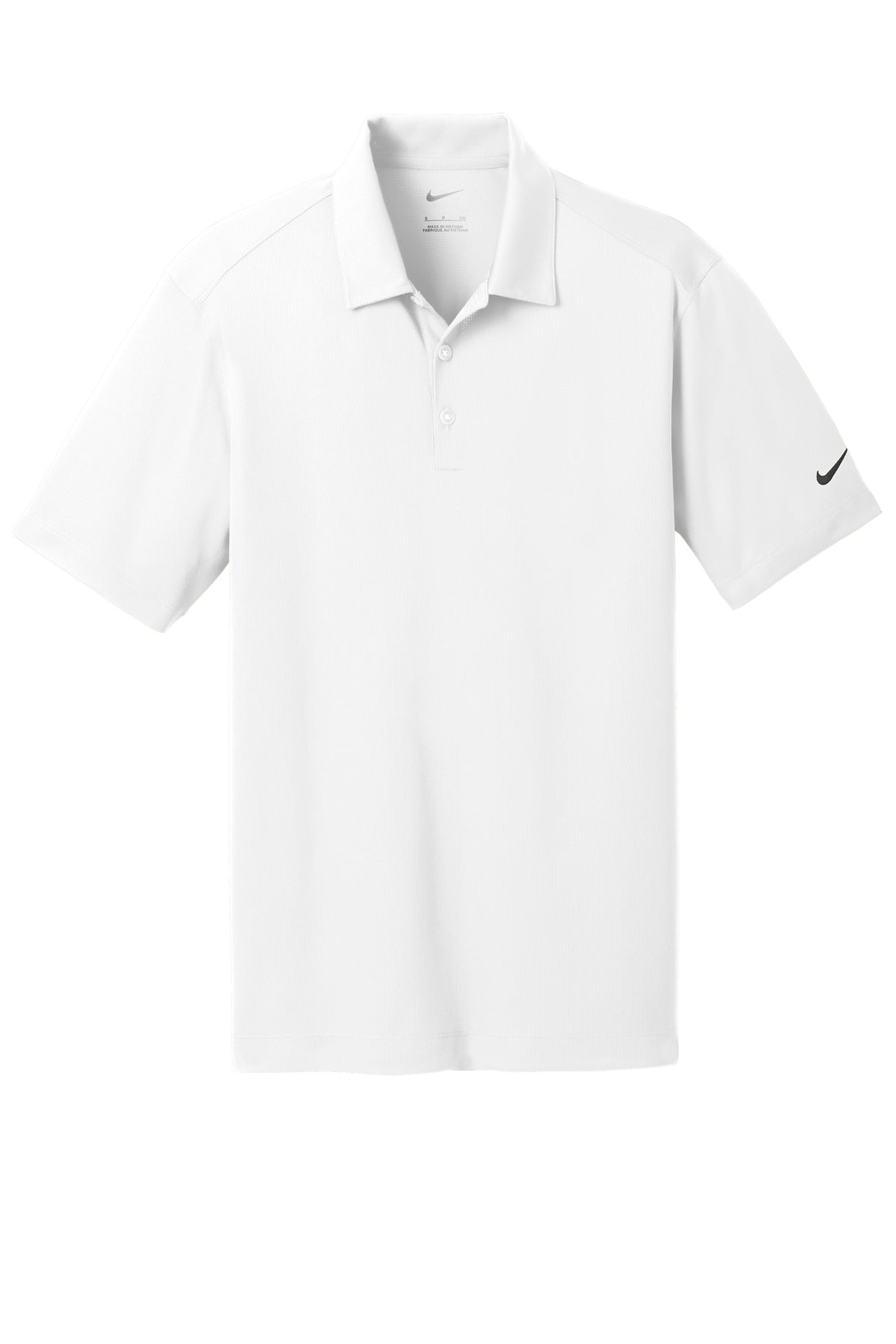 Nike Dri-FIT Vertical Mesh Polo. - White