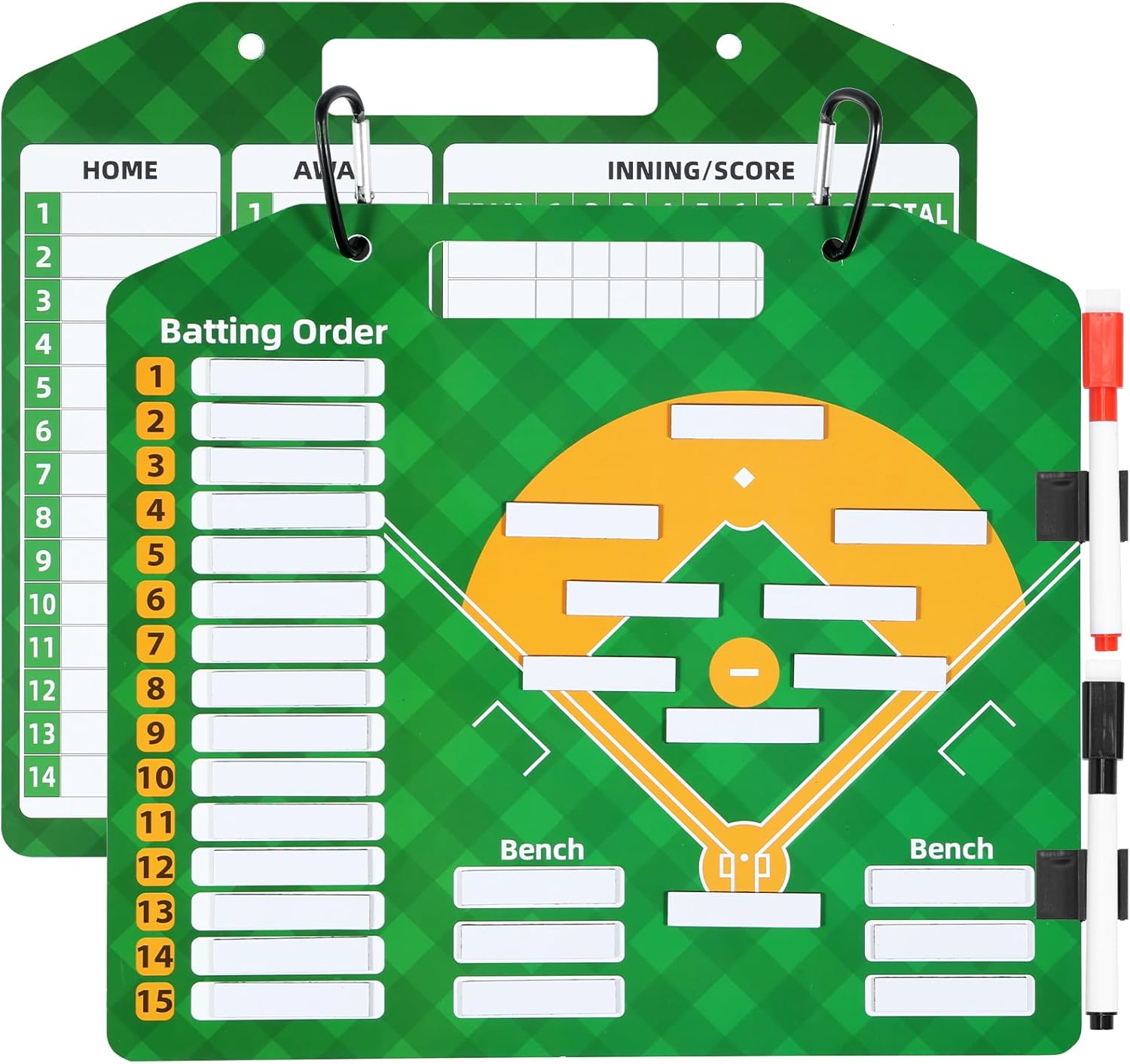 Athletic Connection Double Sided Baseball Coach'S Board