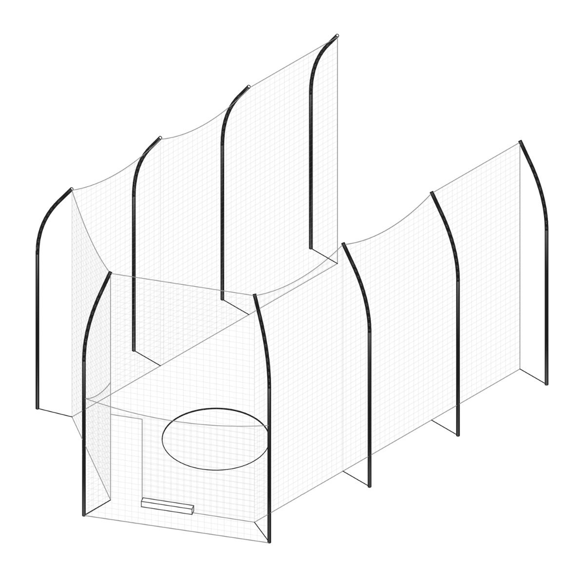 Gill World Athletics 6M Aluminum Discus Cage