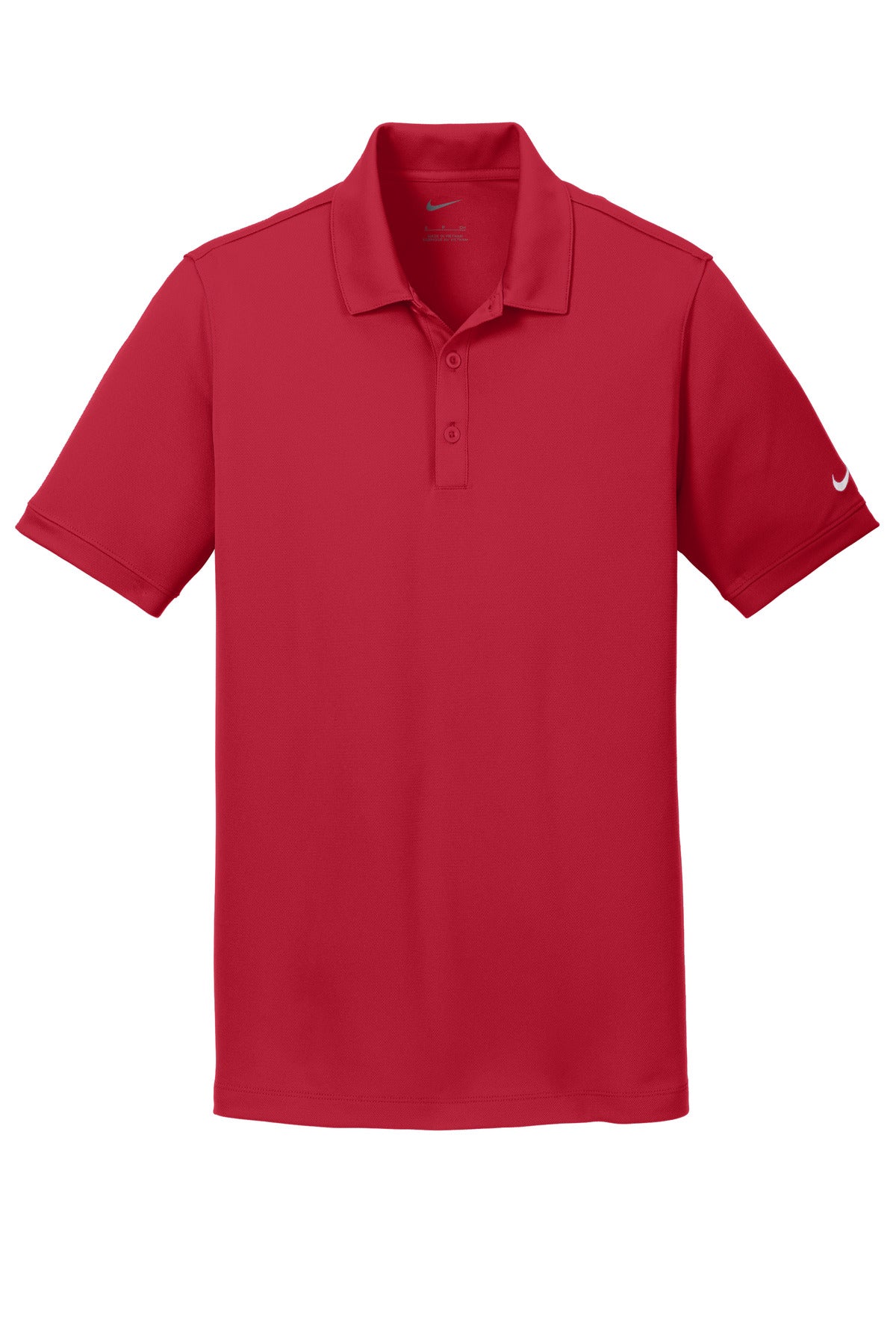 Nike Dri-FIT Solid Icon Pique Modern Fit Polo. - Gym Red