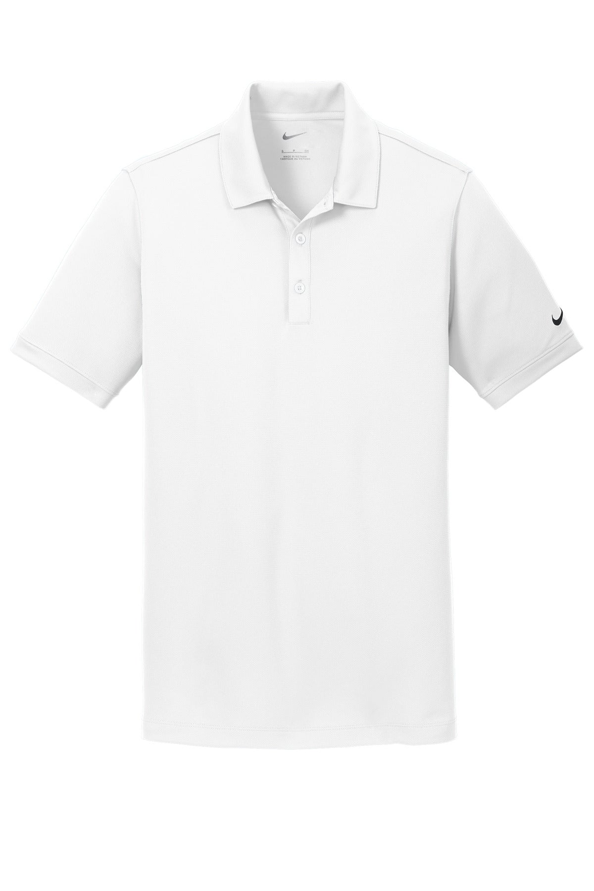 Nike Dri-FIT Solid Icon Pique Modern Fit Polo. - White