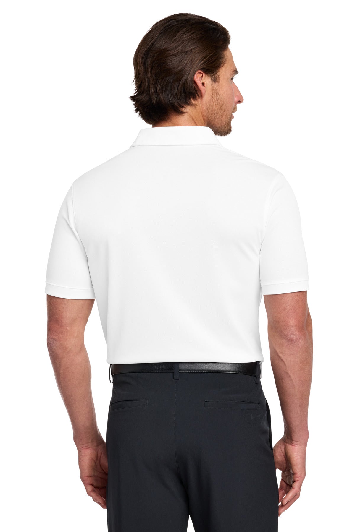 Nike Dri-FIT Solid Icon Pique Modern Fit Polo. - White