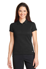 Nike Women's Dri-FIT Solid Icon Pique Modern Fit Polo. - Black