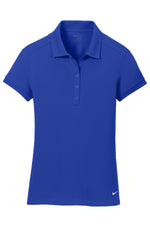 Nike Women's Dri-FIT Solid Icon Pique Modern Fit Polo. - Deep Royal Blue