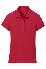 Nike Women's Dri-FIT Solid Icon Pique Modern Fit Polo. - Gym Red