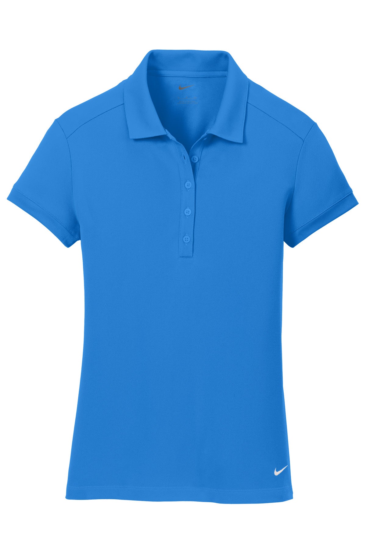 Nike Women's Dri-FIT Solid Icon Pique Modern Fit Polo. - Light Photo Blue