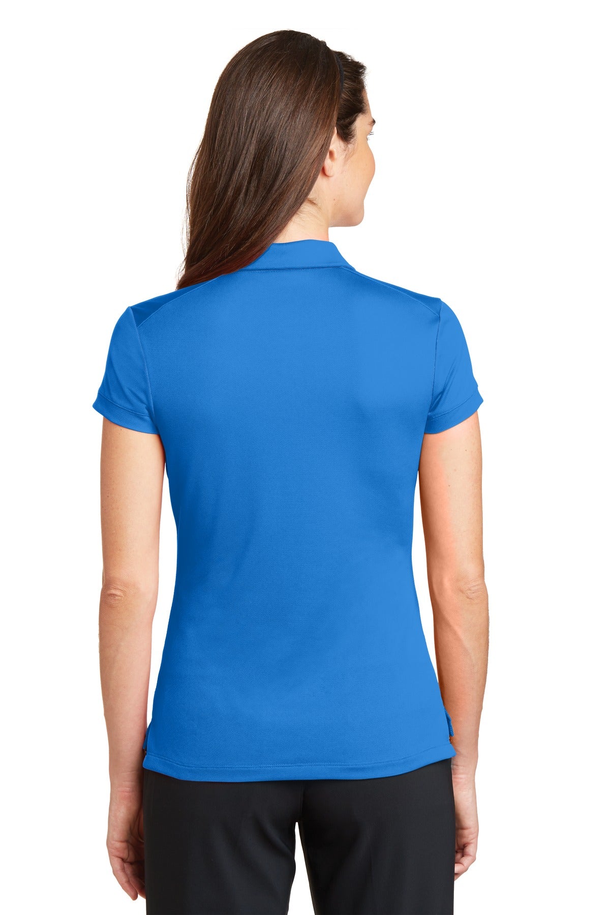 Nike Women's Dri-FIT Solid Icon Pique Modern Fit Polo. - Light Photo Blue