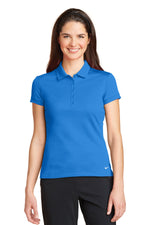 Nike Women's Dri-FIT Solid Icon Pique Modern Fit Polo. - Light Photo Blue