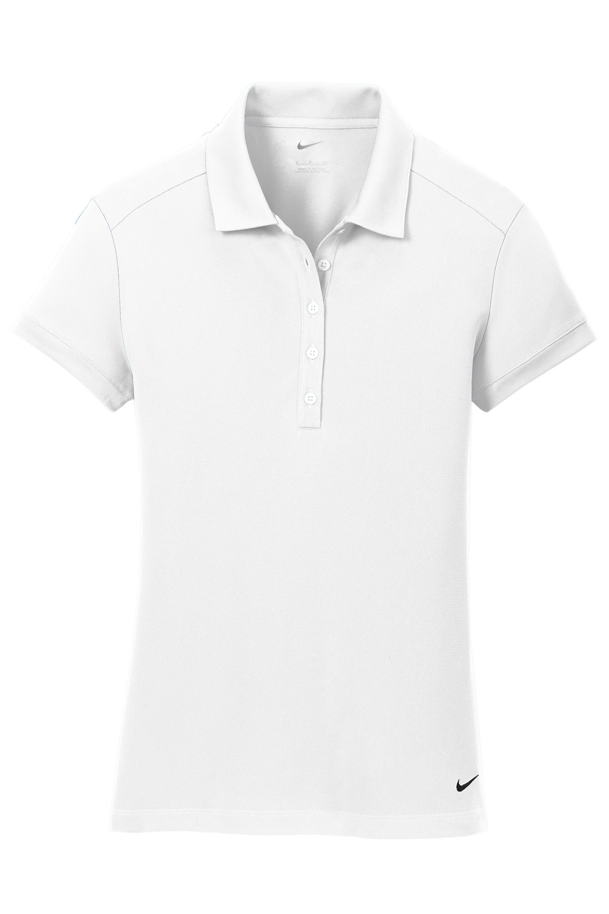 Nike Women's Dri-FIT Solid Icon Pique Modern Fit Polo. - White