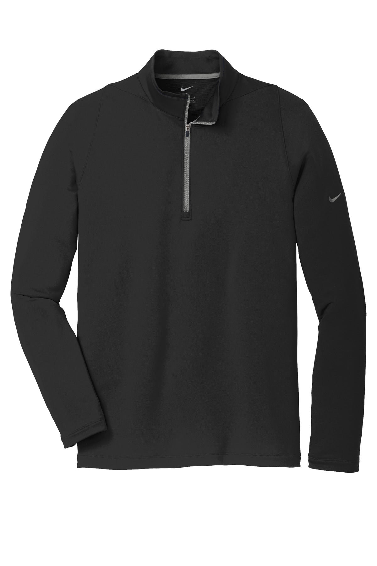 Nike Dri-FIT Stretch 1/2-Zip Cover-Up. - Black/ Dark Grey