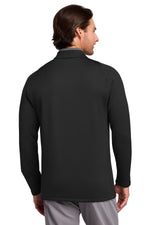 Nike Dri-FIT Stretch 1/2-Zip Cover-Up. - Black/ Dark Grey