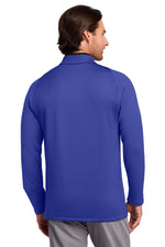Nike Dri-FIT Stretch 1/2-Zip Cover-Up. - Deep Royal Blue/ Black