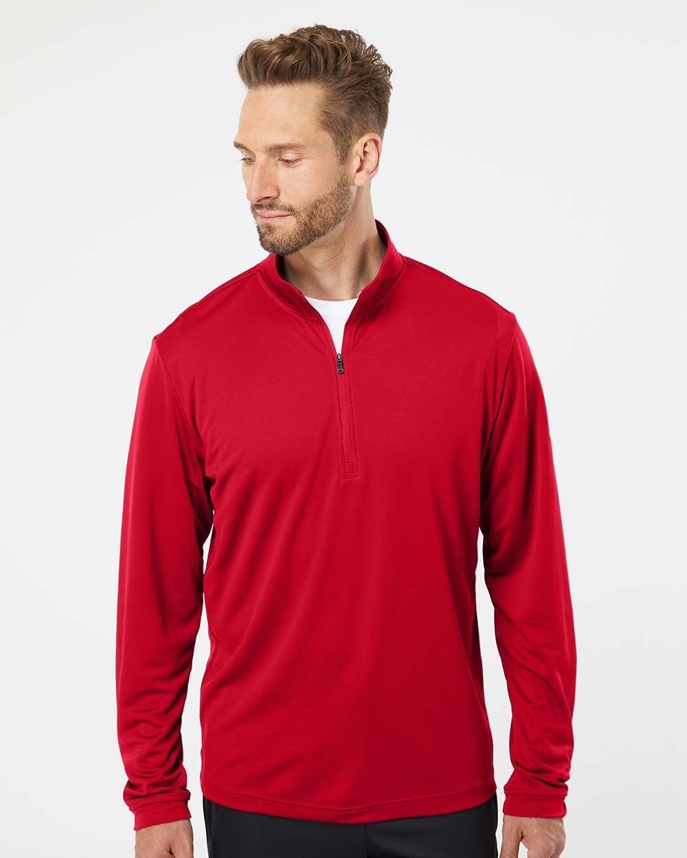 Men's Ultimate365 Lightweight Quarter-Zip Pullover - Power Red