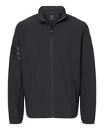 Men's Wind Resistant Full-Zip Jacket - Black/ Black