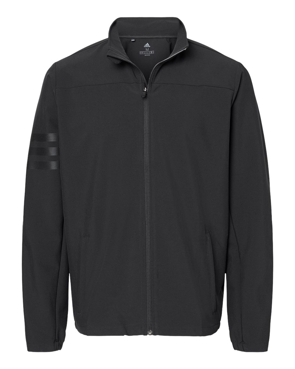Men's Wind Resistant Full-Zip Jacket - Black/ Black