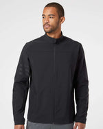 Men's Wind Resistant Full-Zip Jacket - Black/ Black
