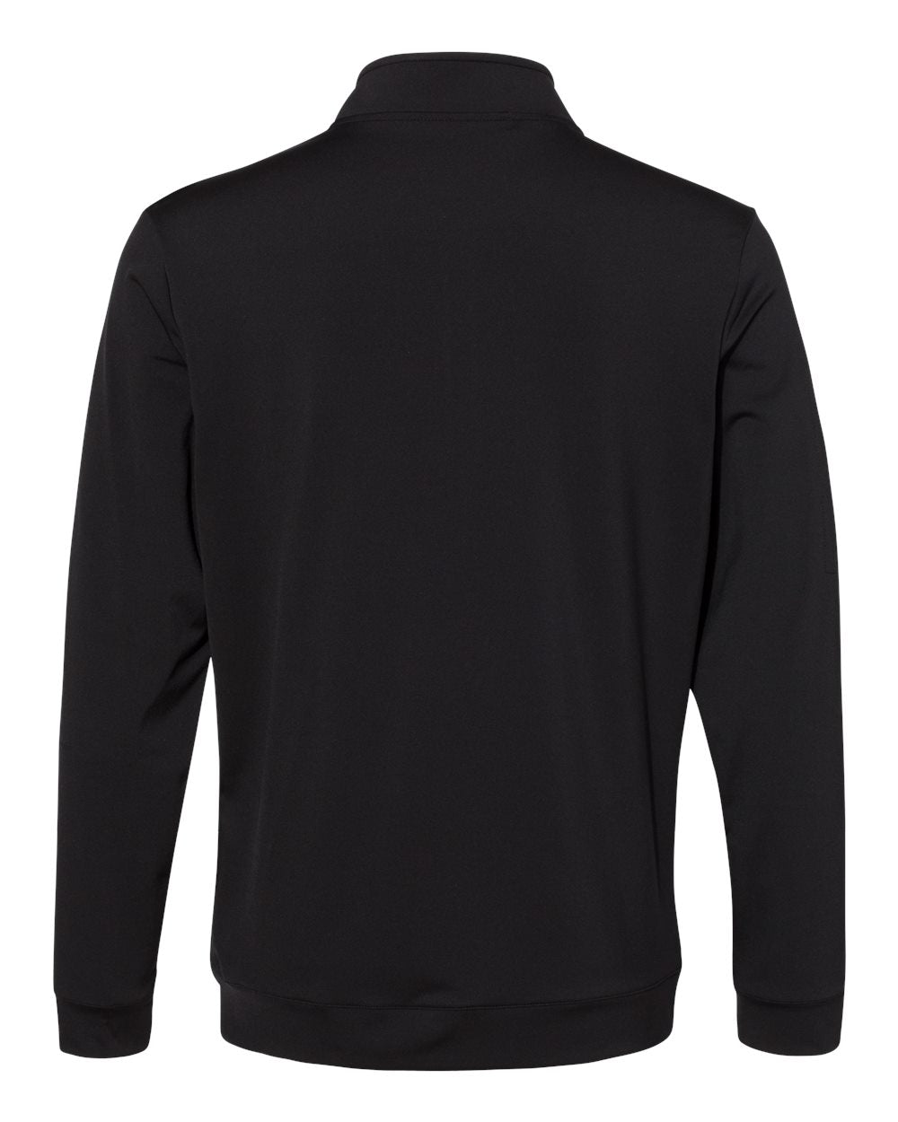 Men's Textured Quarter-Zip Pullover - Black