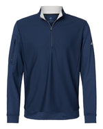 Men's Textured Quarter-Zip Pullover - Collegiate Navy