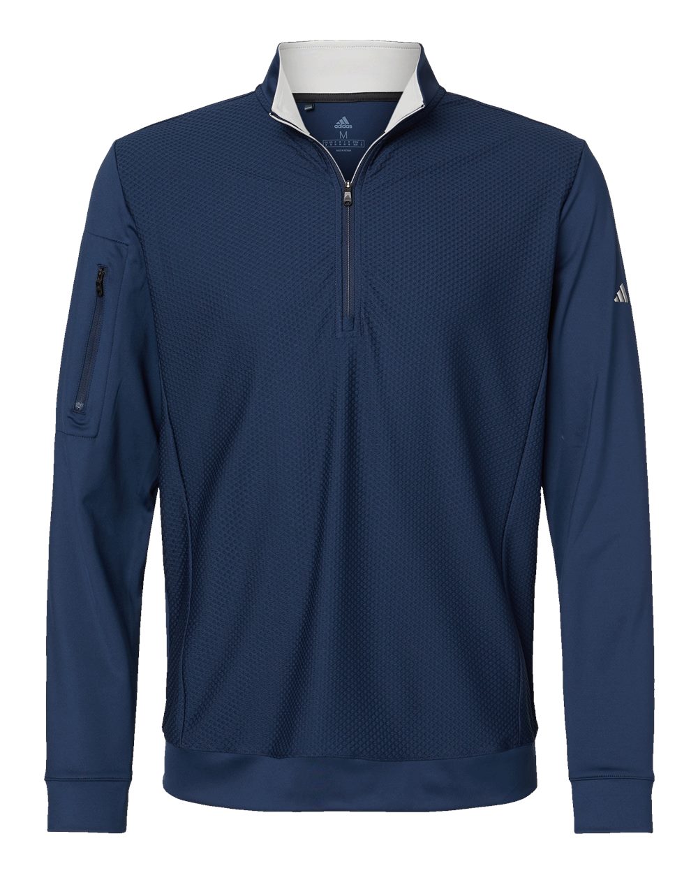 Men's Textured Quarter-Zip Pullover - Collegiate Navy