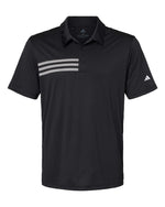 Men's 3-Stripes Chest Polo - Black/ White