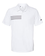 Men's 3-Stripes Chest Polo - White/ Black