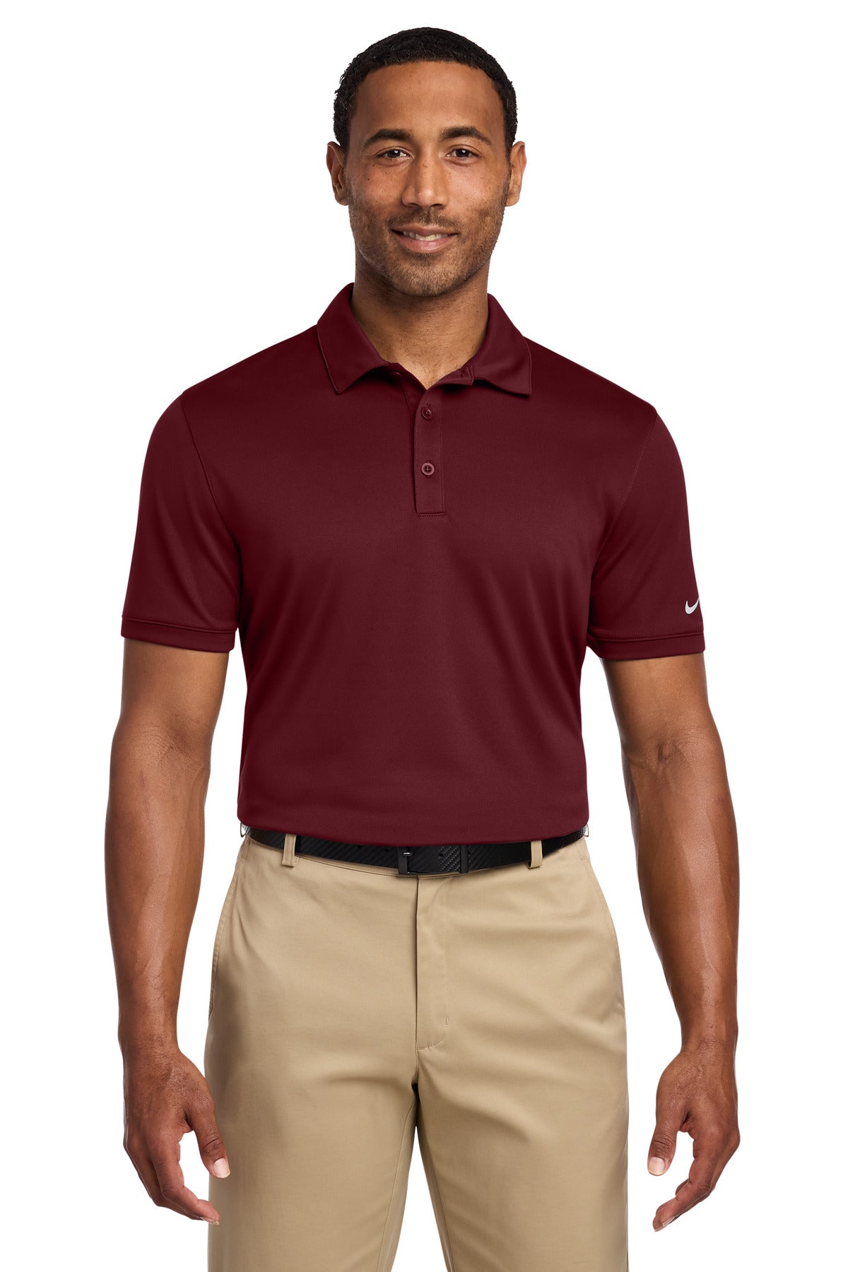 Nike Dri-FIT Players Modern Fit Polo. - Team Red