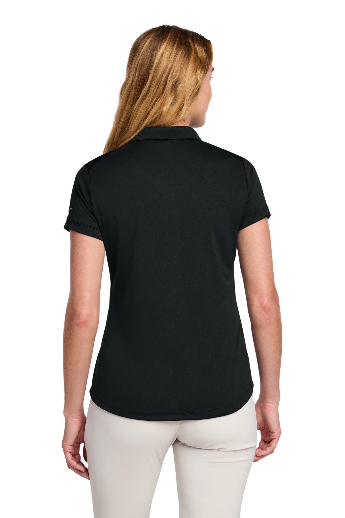 Nike Women's Dri-FIT Players Modern Fit  Polo. - Black