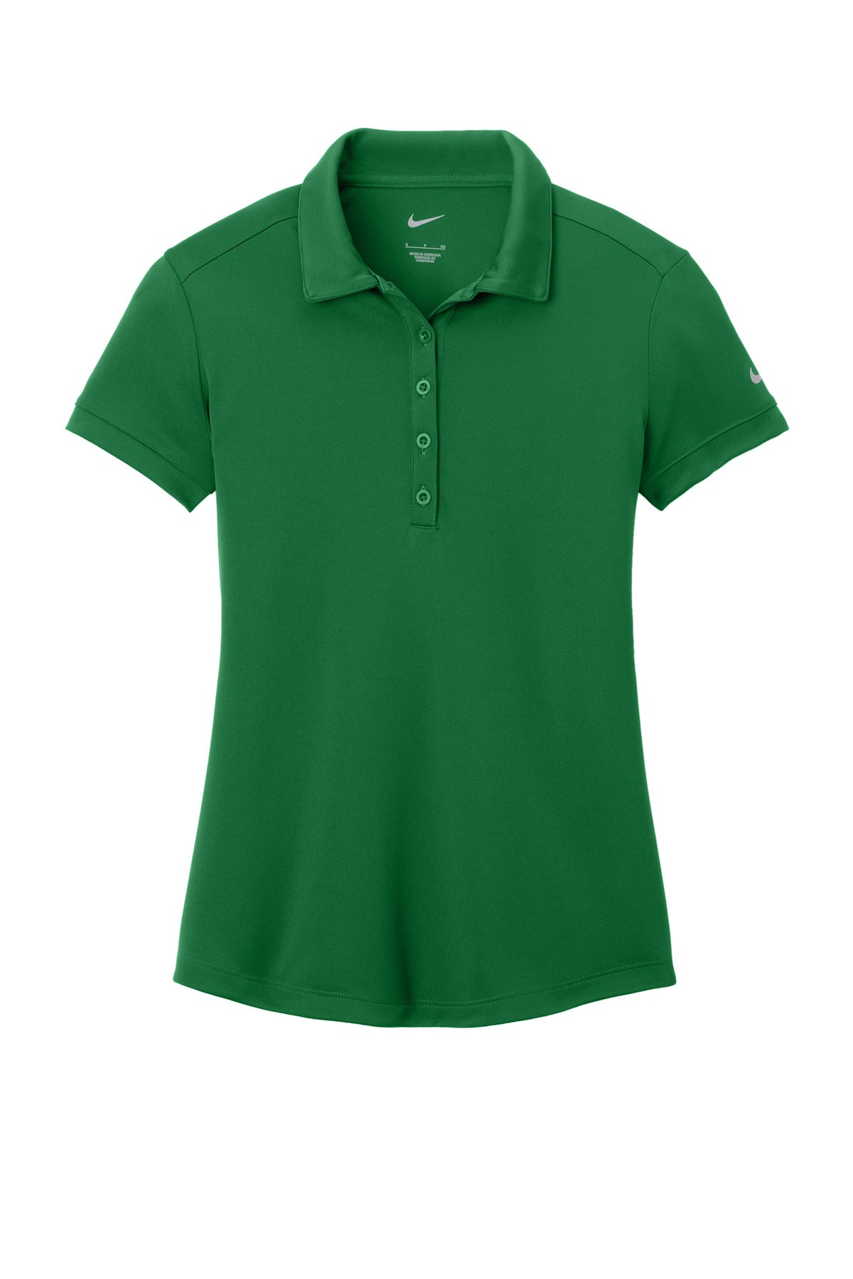 Nike Women's Dri-FIT Players Modern Fit  Polo. - Pine Green