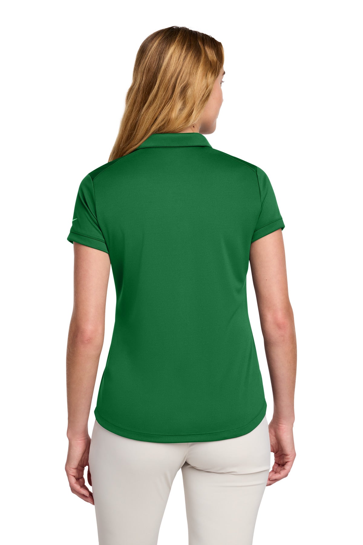 Nike Women's Dri-FIT Players Modern Fit  Polo. - Pine Green